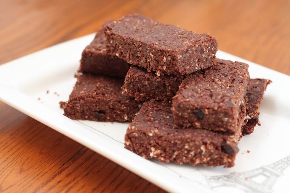 vegan brownie fiber bars