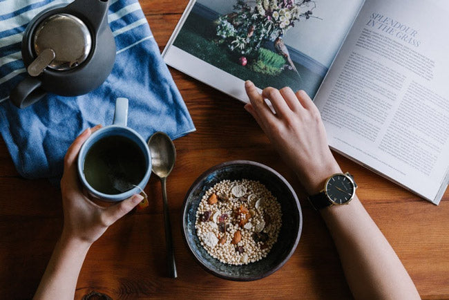  breakfast and book morning routine