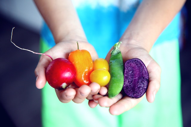 Rainbow fruits and veggies